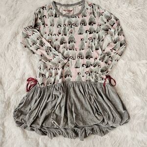 Adorable Penguin Print Paper Wings Bauble Dress 8